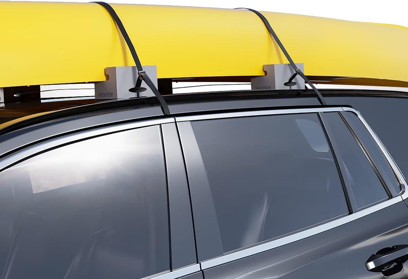 AQUARM Universal Canoe Carrier Kit Canoe Foam Block for Roof Soft Standard Replacement Car Top Roof Racks Pads with Tie-Downs, 6 inch - Image 5